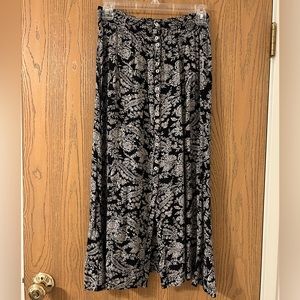 UO Beach Button Front Maxi Skirt